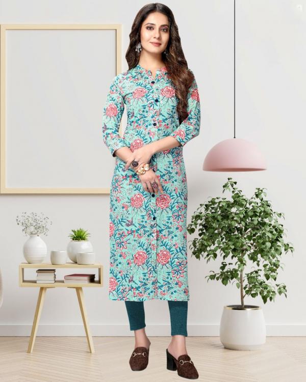 Trendy Printed 101 Casual Wear Jaipuri Printed Kurti Collection